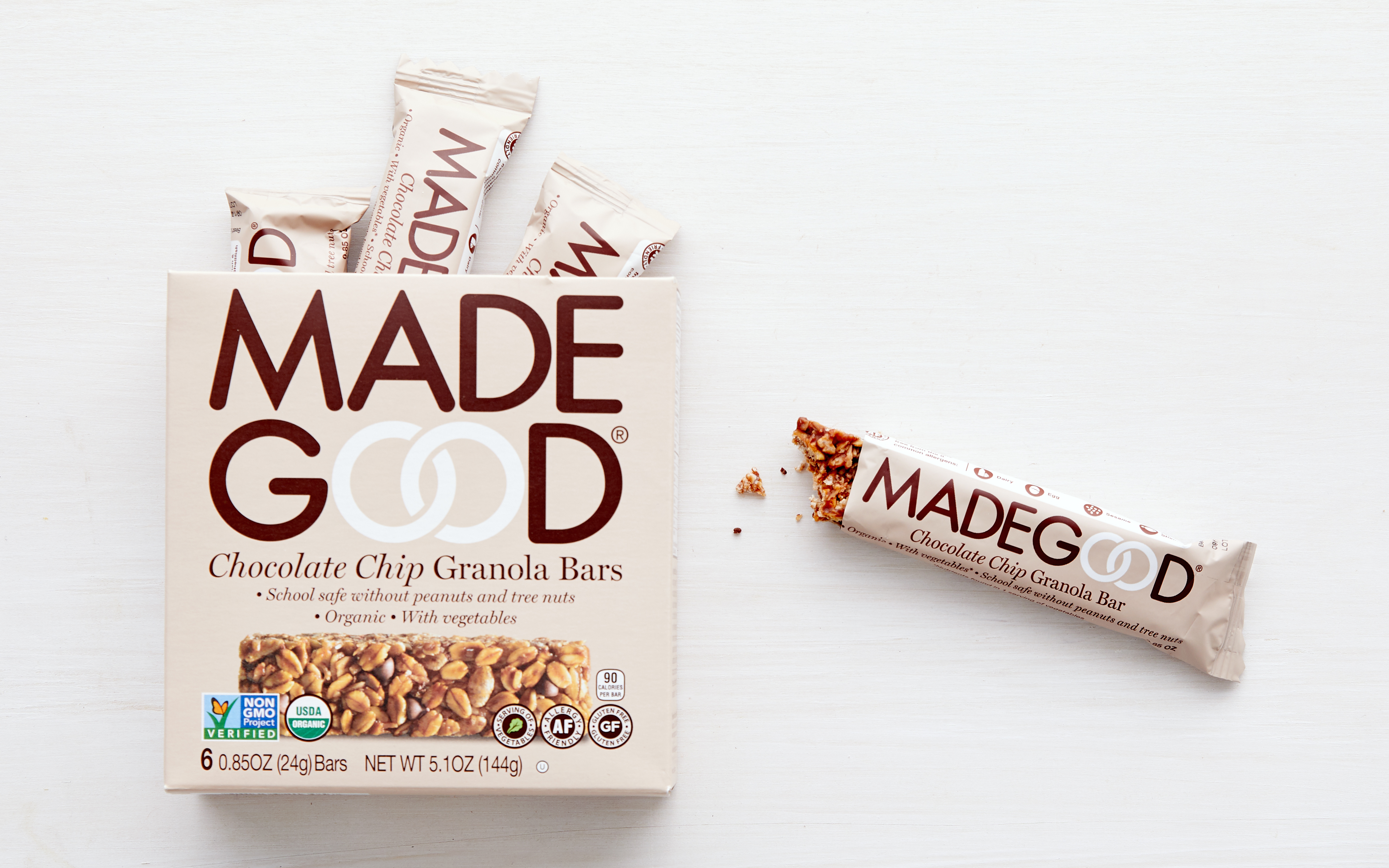 Organic Chocolate Chip Granola Bars MadeGood Foods SF Bay Good Eggs